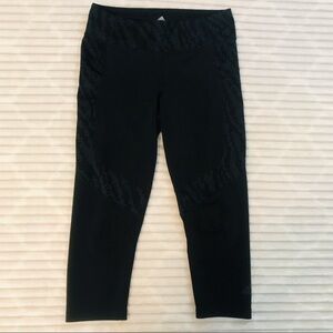 Adidas Designed 2 Move D2M Digicraft Capri Leggings Tights Size Small Black